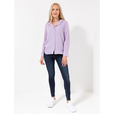 STUDIO UNIQUE® Bluse mit ECOVERO™ Viskose figurumspielend