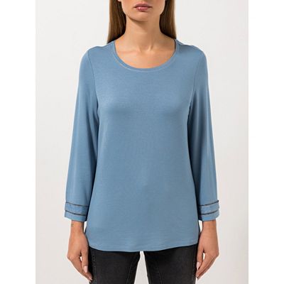 STEFFEN SCHRAUT Shirt, 7/8 Arm Rundhalsausschnitt Zierdetails figurumspielend