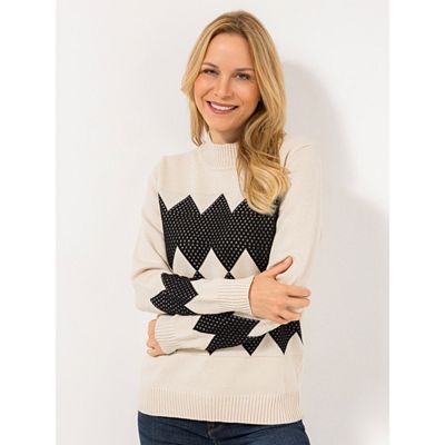 Thumbnail - DAWID by Dawid Tomaszewski Pullover, Stehkragen Strickmotiv figurumspielend