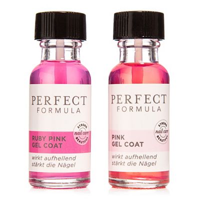 PERFECT FORMULA Nagellack-Duo Pink Gel Coat & Ruby Pink Gel Coat je 18ml