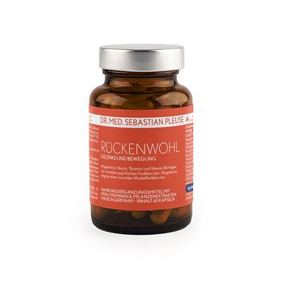 Dr. med. Sebastian Pleuse Rückenwohl KSM-66® & OptiMSM® 60 Kapseln für 30 T.