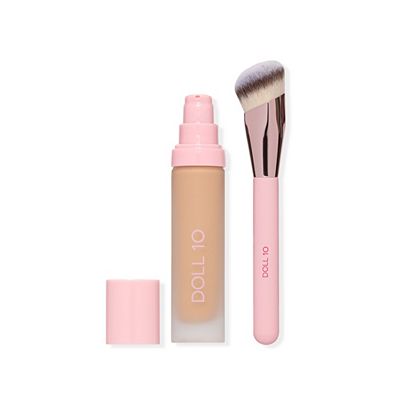 Thumbnail - DOLL 10 BEAUTY T.C.E Super Coverage Foundation 33ml & Pinsel