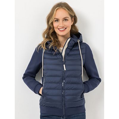 STRANDFEIN Outdoorjacke Materialmix Stepp und Scuba figurumspielend