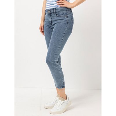 STRANDFEIN Jeanshose Sarah 7/8-Länge OEKO-TEX®Standard 100 schmales Bein