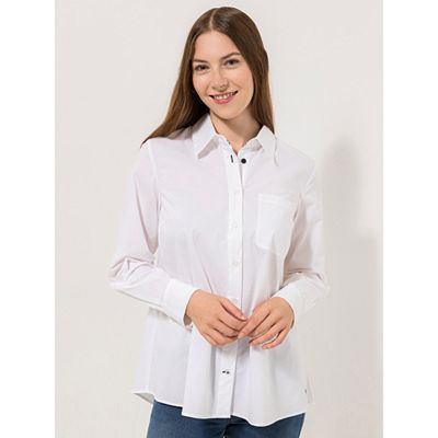 Thumbnail - STRANDFEIN Bluse, 1/1-Arm Knopfleiste aufgesetzte Tasche leger weit