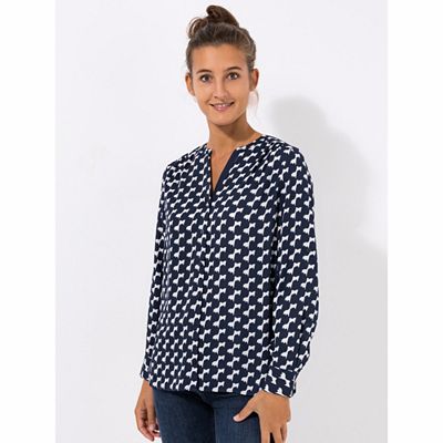 Thumbnail - EVA LUTZ Bluse Lara, 1/1-Arm Knopfleiste Seitenschlitze leger weit