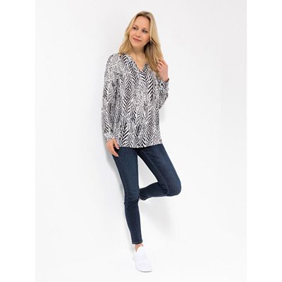 Thumbnail - STUDIO UNIQUE® Bluse aus ECOVERO™ Viskose leger weit