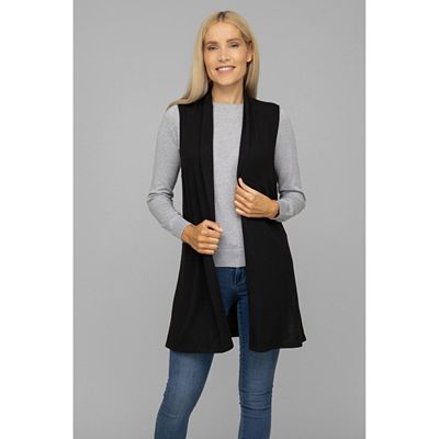Thumbnail - KIM & CO. Weste, Soft Touch Jersey offene Front oberschenkellang