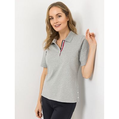 STRANDFEIN Poloshirt, 1/2-Arm Piqué OEKO-TEX® seitliche Schlitze