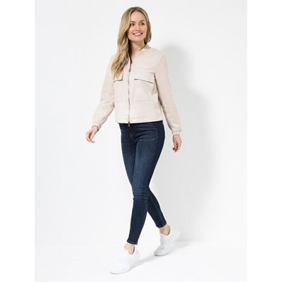DINE 'N' DANCE Jacke 2-Wege-Zipper verstellbarer Saum figurumspielend