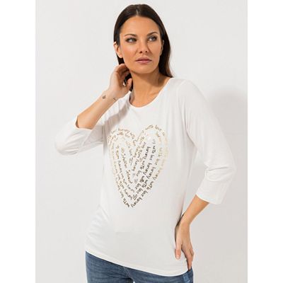 STEFFEN SCHRAUT Shirt, 3/4-Arm Foliendruck mit ECOVERO Viskose figurumspielend