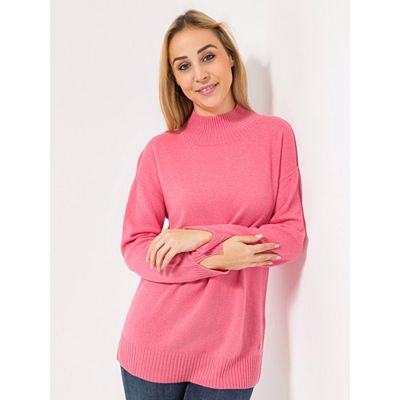 Thumbnail - EVA LUTZ Pullover Stehkragen 30% Kaschmir leger weit