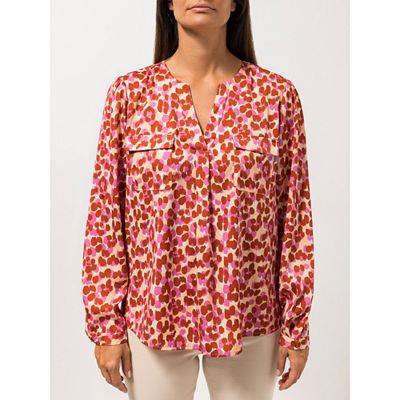 STEFFEN SCHRAUT Bluse Mailand Serafino-Ausschnitt Brusttasche leger weit