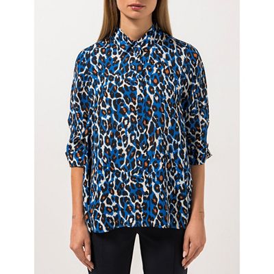 Thumbnail - STEFFEN SCHRAUT Bluse Capri geraffter 3/4 Arm Knopfleiste leger weit
