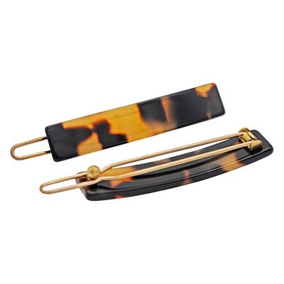 OAKLAND 2 Bügelspangen abgerundet, handgef., Jede Spange ein Unikat, ca. 4,5cm