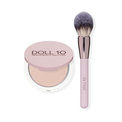 DOLL 10 BEAUTY Pressed Treatment Mineral Finishing Puder mit Pinsel 7,5g
