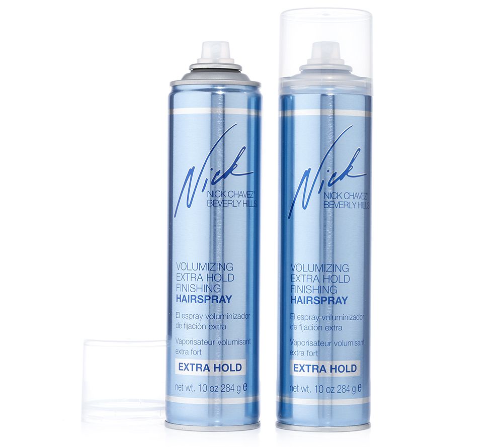 NICK CHAVEZ Volumizing Extra Hold Haarspray 2x 330ml Page 1 — QVC.de