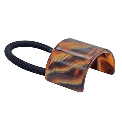 OAKLAND Haargummi mit Rhodoit -Element, handgefert. Jedes Teil ein Unikat ca. 4 x 2,5cm