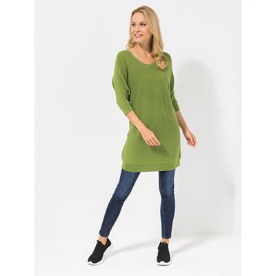Thumbnail - ICONIC by Marina Hoermanseder Longpullover, 3/4 Arm Strukturstrick leger weit