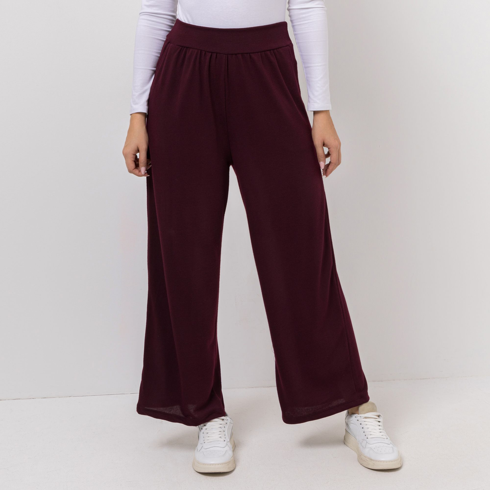 KIM & CO. Hose, 1/1-Länge Soft Touch Jersey Eingrifftaschen weiter Beinverlauf