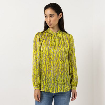 STEFFEN SCHRAUT Bluse Stehkragen schmale Manschette leger weit