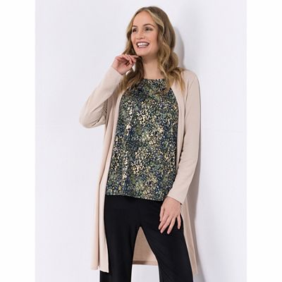 KIM & CO. Shirt, 7/8-Arm Brazil Knit Jersey Folien-Druck figurumspielend