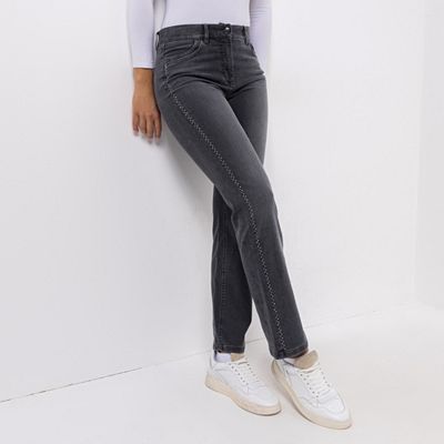 EVA LUTZ Jeanshose Efi lange Form 5-Pocket-Style gerades Bein