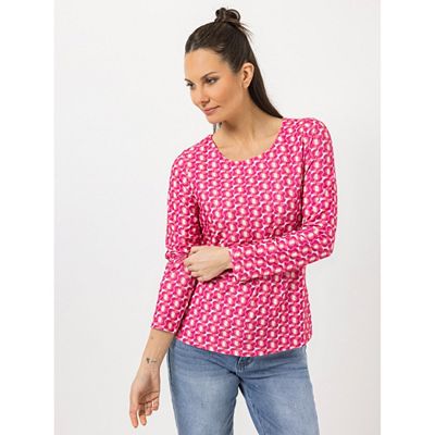 STEFFEN SCHRAUT Shirt Lissabon Rundhalsausschnitt Seitenschlitze figurumspielend