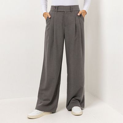 EVA LUTZ Hose lange Form Teildehnbund sehr weites Bein