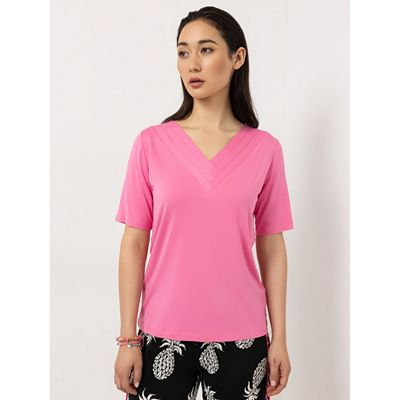 STEFFEN SCHRAUT Shirt, 1/2 Arm V-Ausschnitt mit ECOVERO Viskose figurumspielend