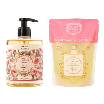 PANIER DES SENS Handseife Rose 500ml, Nachfüllpackung 500ml