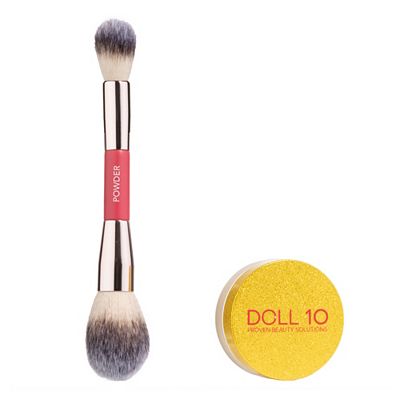 DOLL 10 BEAUTY Limited Edition Yellow Power Brightening Puder 6g mit Pinsel