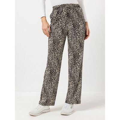 EVA LUTZ Hose Rundumdehnbund Eingrifftaschen weites Bein