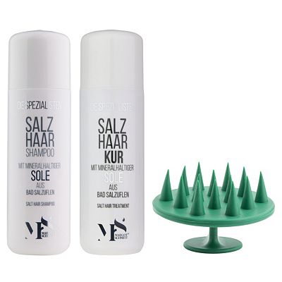 Thumbnail - MARGOT SCHMITT® Die Spezialisten Salz Haarshampoo Duo & Haarkur je 200ml & Kopfmassagebürste