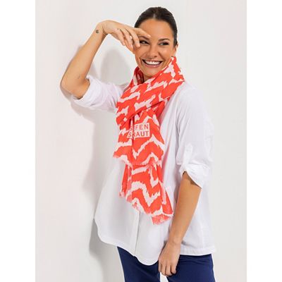 STEFFEN SCHRAUT Schal Athen bedruckte Baumwolle Logo ca. 100x200cm