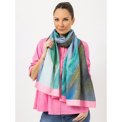 STEFFEN SCHRAUT Schal Caracas Twill-Stoff Allover-Druck ca. 190x190cm