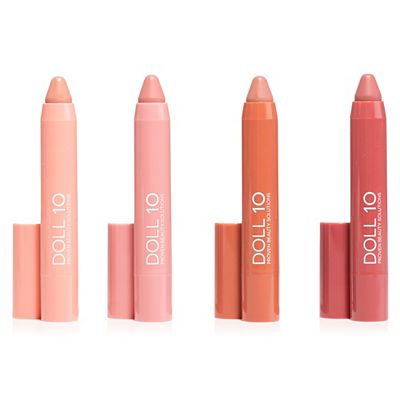 DOLL 10 BEAUTY Nude Beach Peptide Plump Lip Crayon Set 4x3,2g
