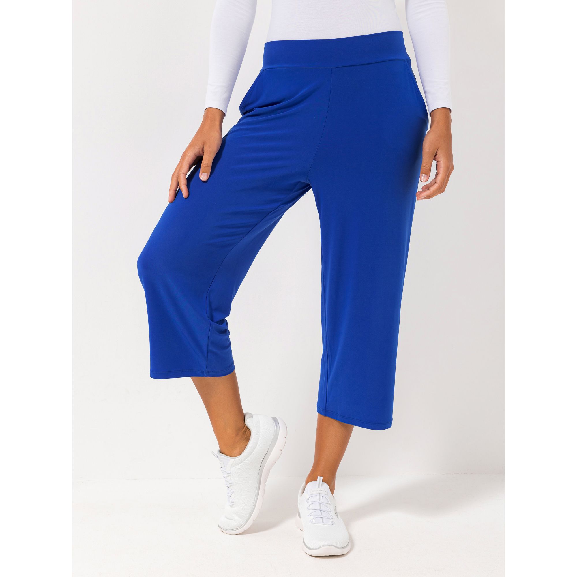 KIM & CO. Hose, 7/8-Länge Brazil Knit Jersey 2 Eingrifftaschen weites Bein