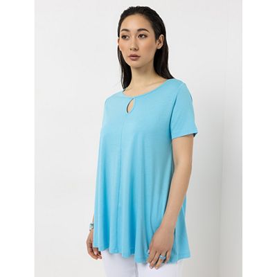 Thumbnail - STEFFEN SCHRAUT Shirt, kurzer 1/2 Arm Rundhalsauschnitt Schlüssellochdetail leger weit