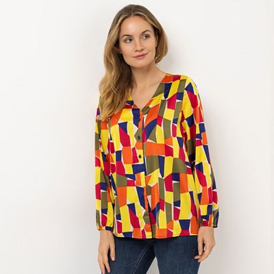 Thumbnail - KILIAN KERNER SENSES Bluse, Langarm elastische Bündchen Knopfleiste figurumspielend