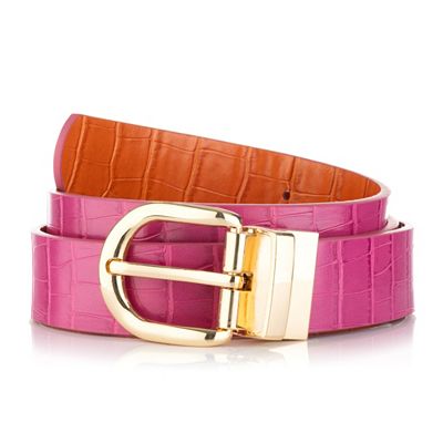 KIM & CO. Wende-Gürtel Leder-Optik Metallschnalle Länge verstellbar