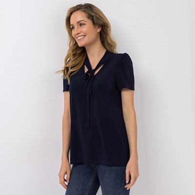 KIM & CO. Shirt, 1/2-Arm Deluxe Brazil Knit Bindeband figurumspielend