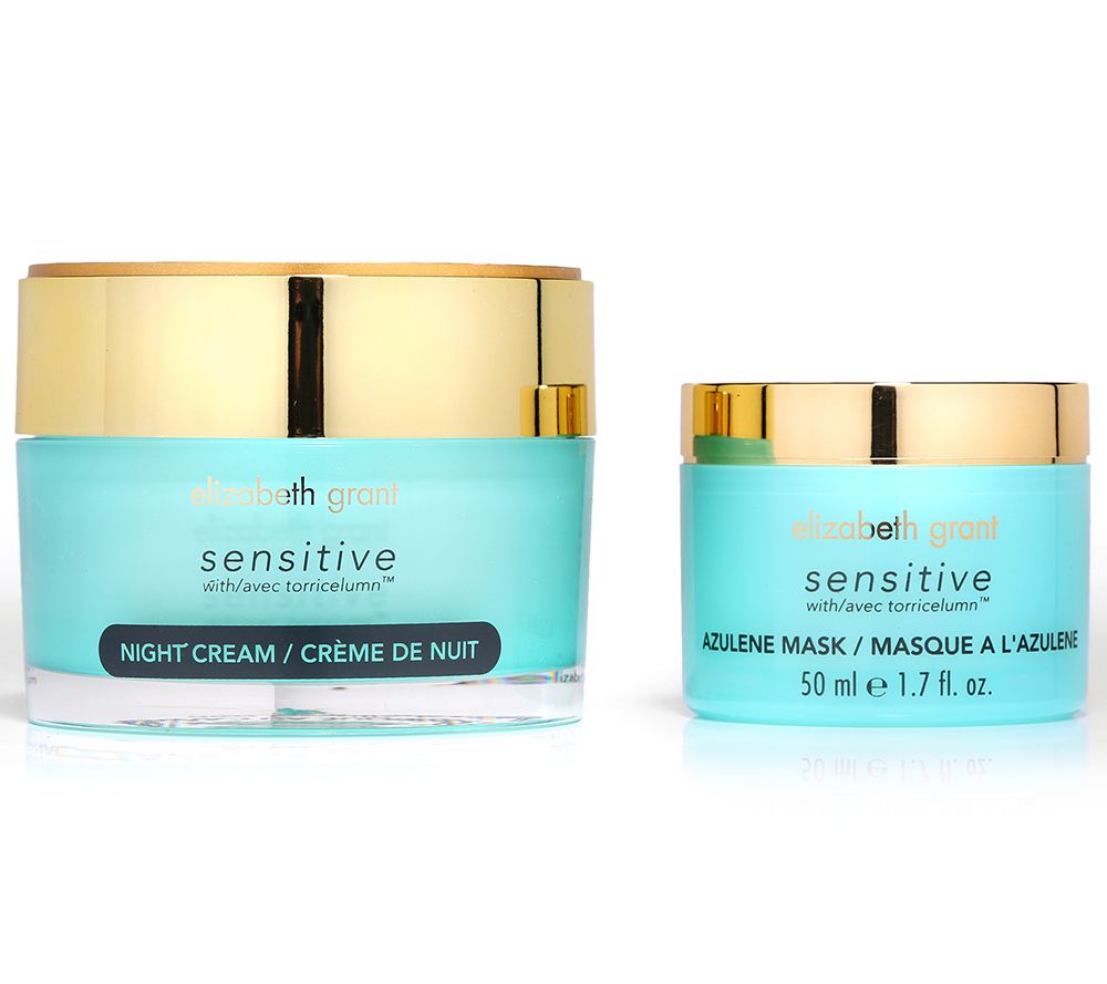 ELIZABETH GRANT SENSITIVE Night Cream 100ml & Azulene Mask 50ml Set