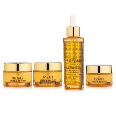 ELIZABETH GRANT Royale Imperial Honey Amber Day-&Nightcream je 50ml,Eyecream 30ml Aqua Oil 55ml, 4tlg.