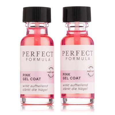 PERFECT FORMULA Pink Gel Coat zur Nagelstärkung 2x18ml