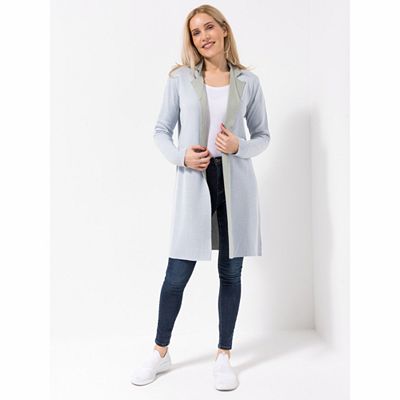 DINE 'N' DANCE Longcardigan, 1/1-Arm wendbar Reverskragen figurumspielend