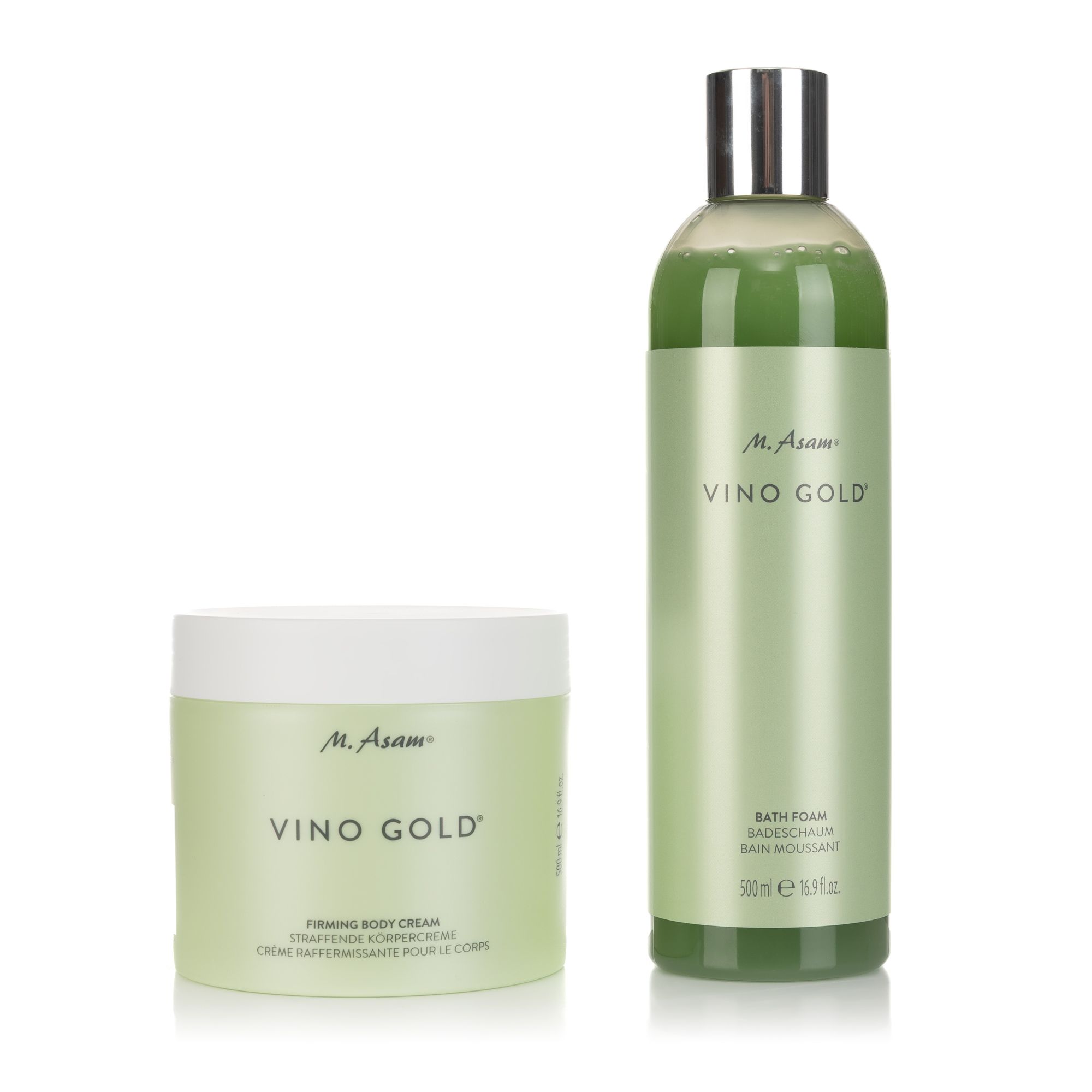 M.ASAM® Vino Gold® Firming Body Cream, Bath Foam je 500ml