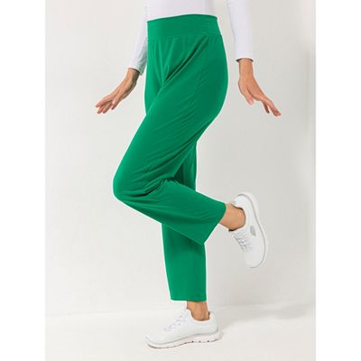 KIM & CO. Hose, knöchellang Brazil Knit Jersey Rundumdehnbund gerades Bein