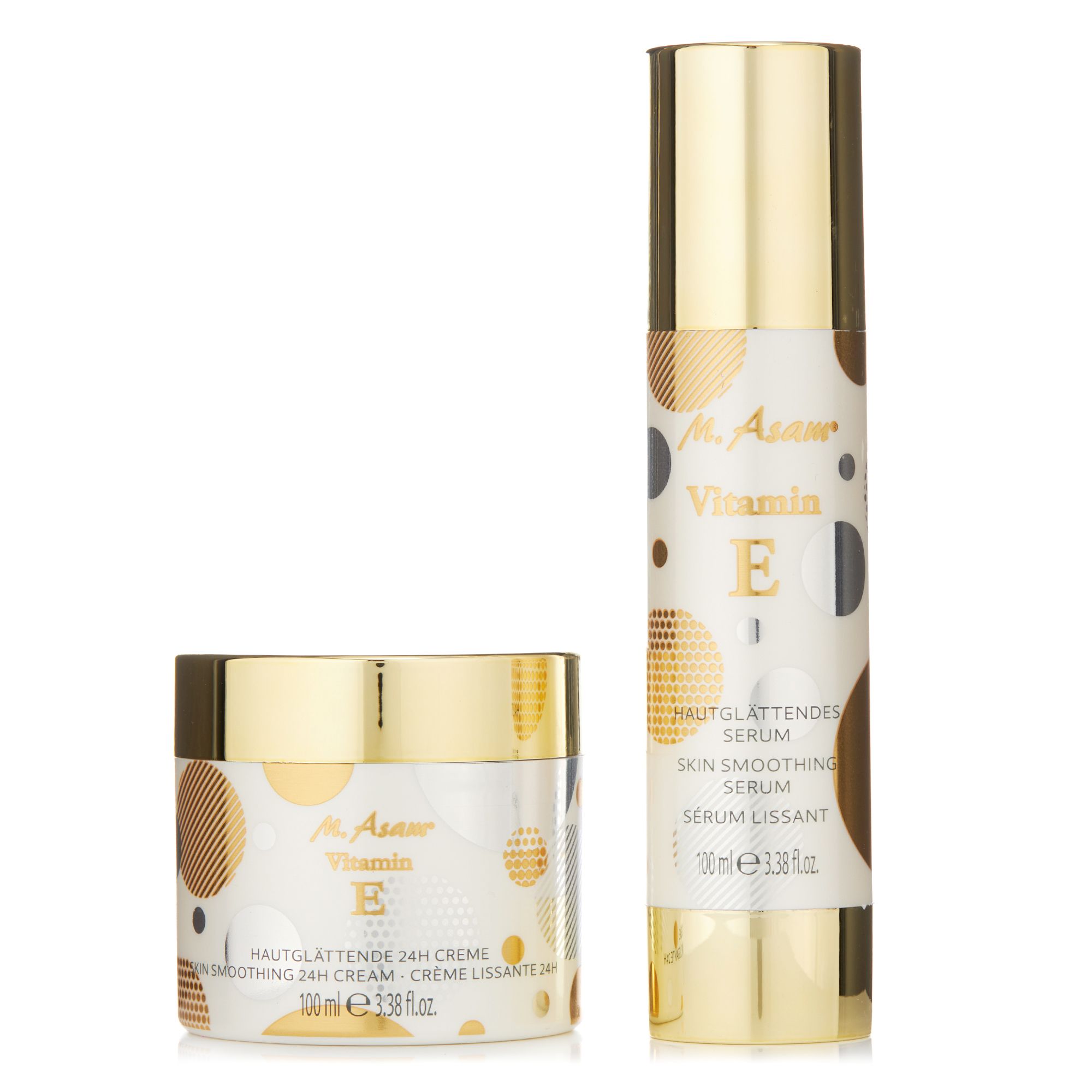 M.ASAM® Vitamin E 24h Creme 100ml, Serum 100ml Celebration Edition