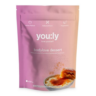 you:ly Bodylove Dessert Mahlzeitenersatz 450g für 15 Portionen